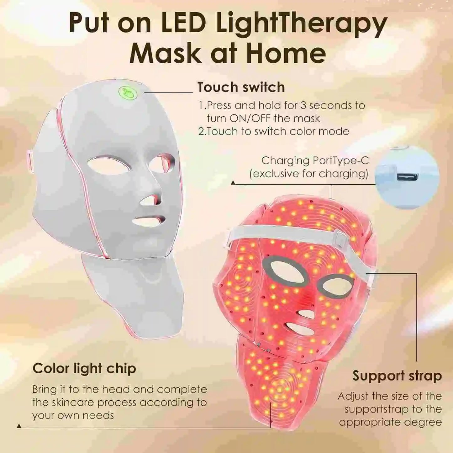 7 Color LED Face & Neck Mask