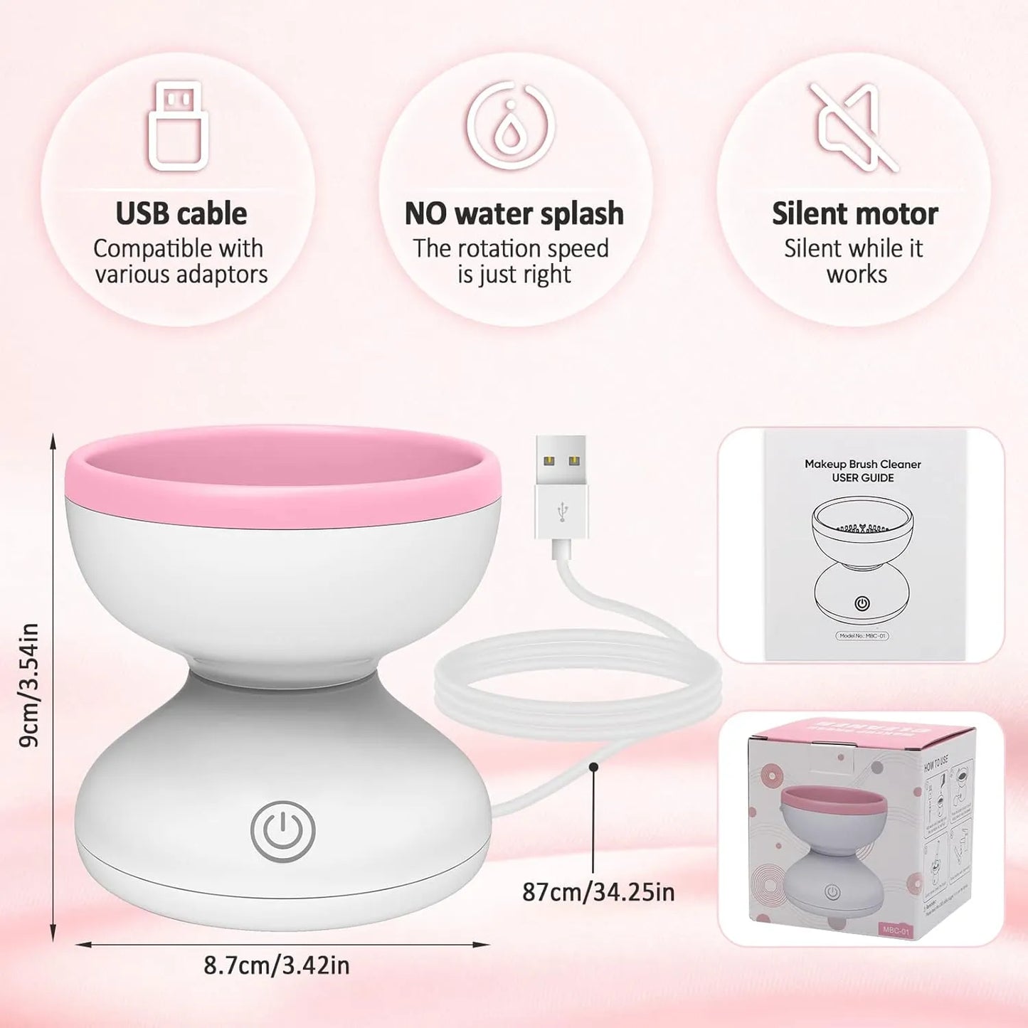 Electric Makeup Brush Cleaner Machine