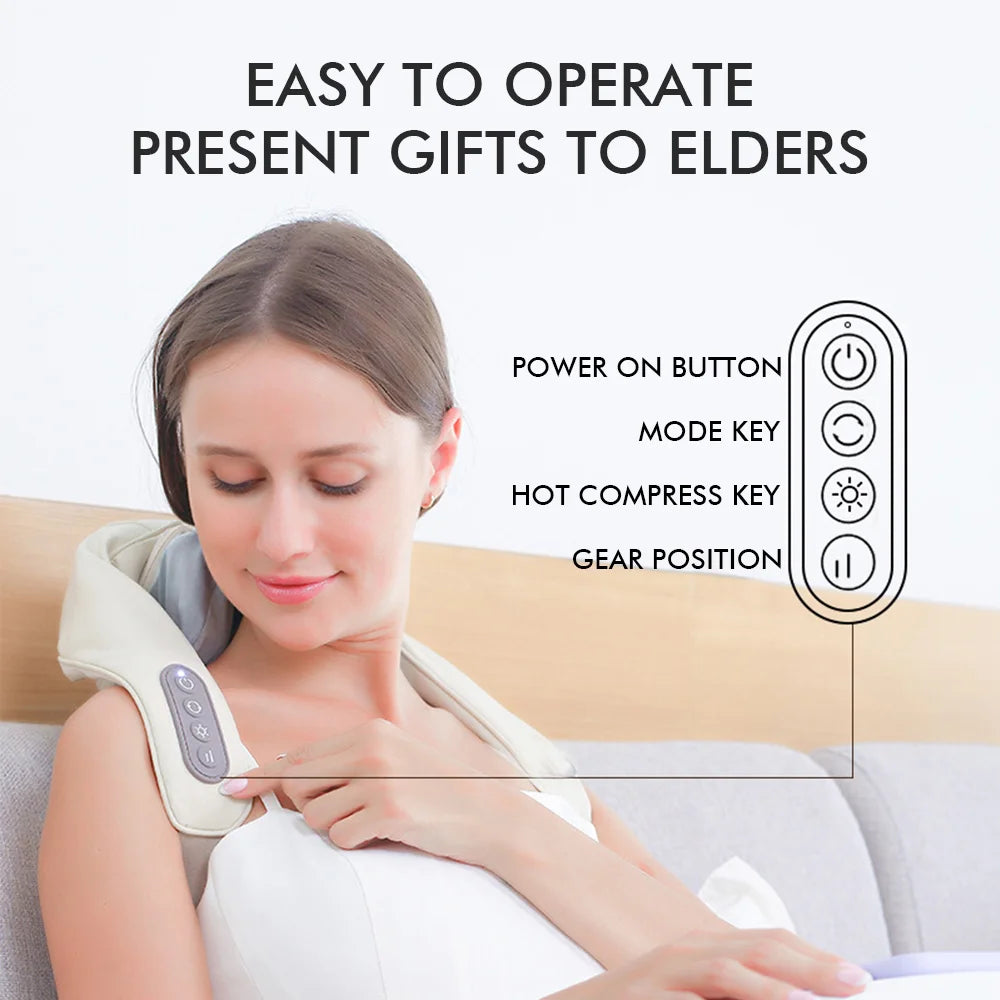 Intelligent dual gear heat therapy provides soothing warmth for chronic muscle stiffness relief.
