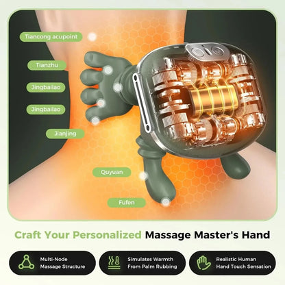 Advanced motor technology simulates master hand massage for deep neck relief UAE