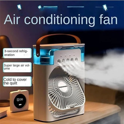 Multi purpose portable cooler effectively refreshes your desk bedside terrace or home office.