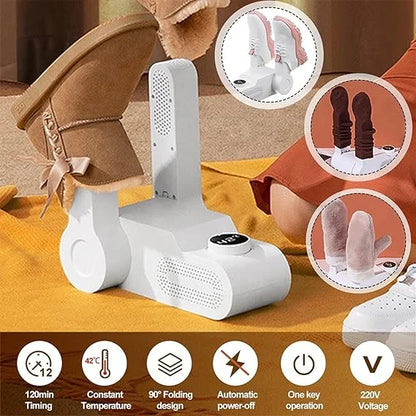 Integrated odor elimination system targets bacteria to keep your favorite footwear smelling fresh.