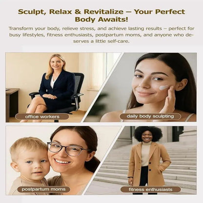  Lifestyle image showing the ease of using the portable body scraper at home.