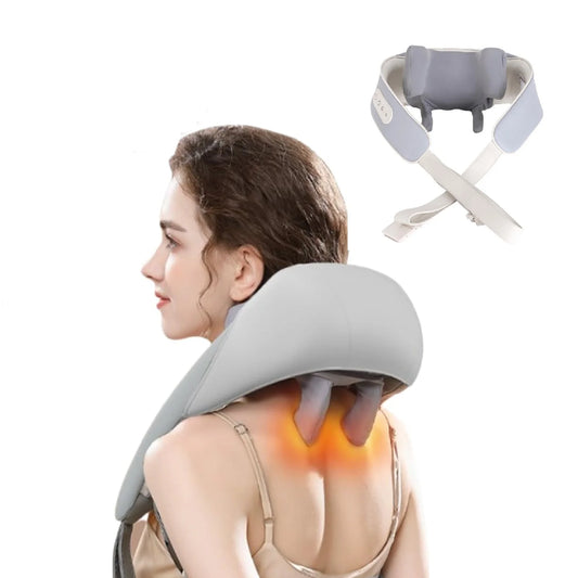 Cervical spine relief massager video thumbnail featuring advanced kneading technology for relaxation