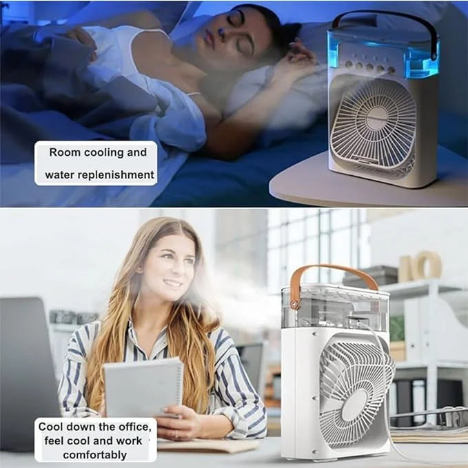 Seven color led ambient lighting feature creates a soothing atmosphere for nighttime relaxation.