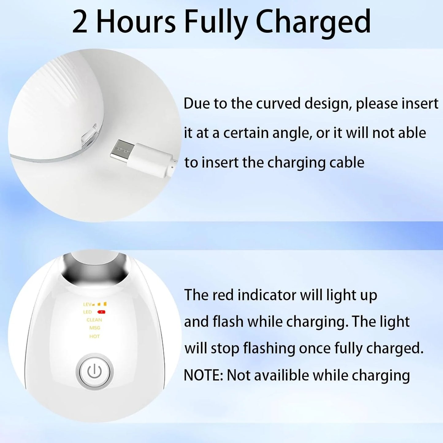 USB Rechargeable Face Neck Massager With Two Hour Fast Charging Guide UAE